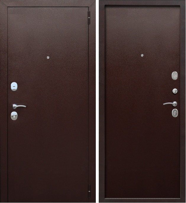 дверь стальная модель Гарда 7,5 металл/металл