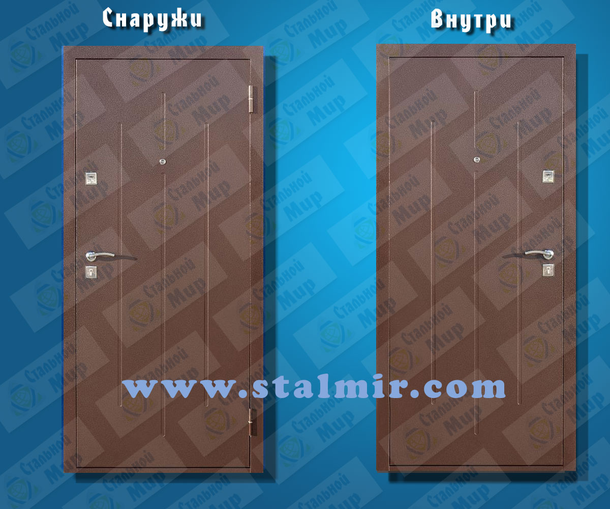 дверь стальная модель Стройгост 7-2 металл металл