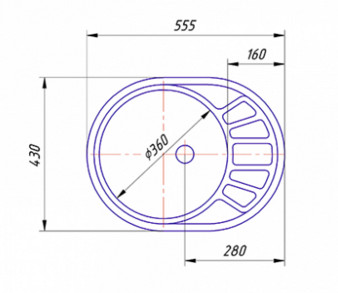 кухонная мойка AlfaGrant SONTRA AG-003