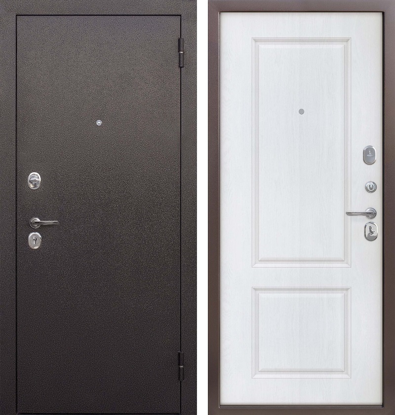 дверь стальная модель Дверь Гарда 7см Антик медь тёмный Астана милки