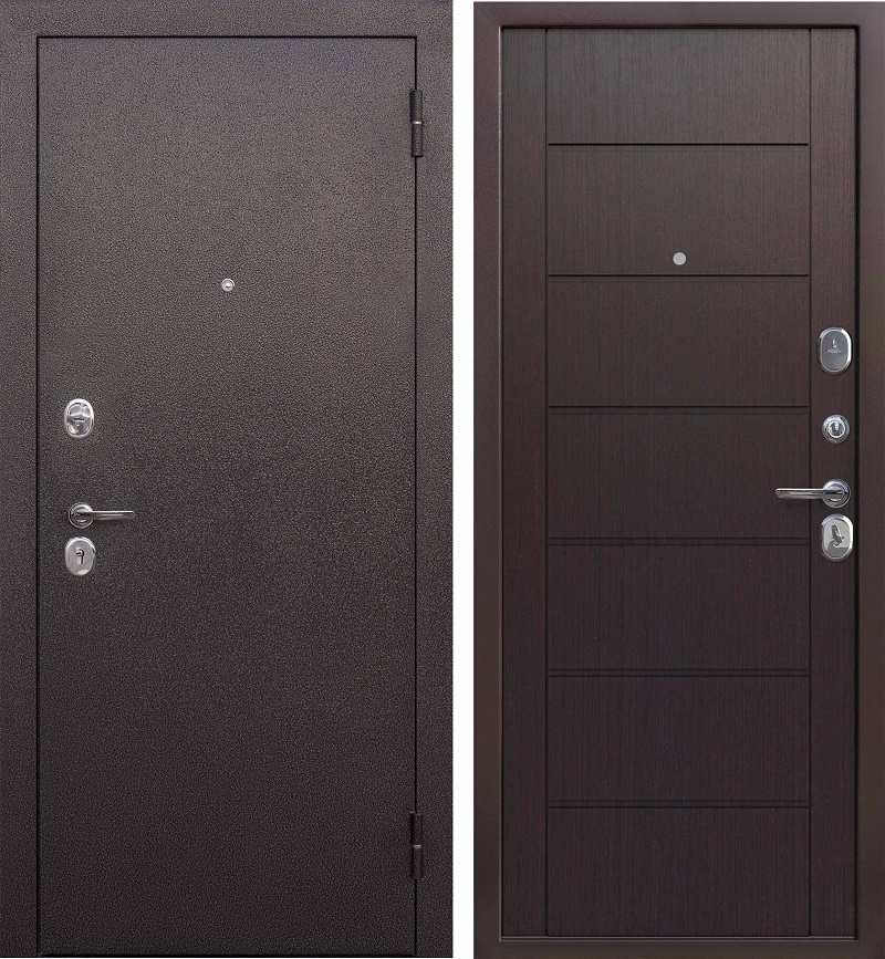 дверь стальная модель Дверь Гарда 7см Антик медь тёмный Темный кипарис