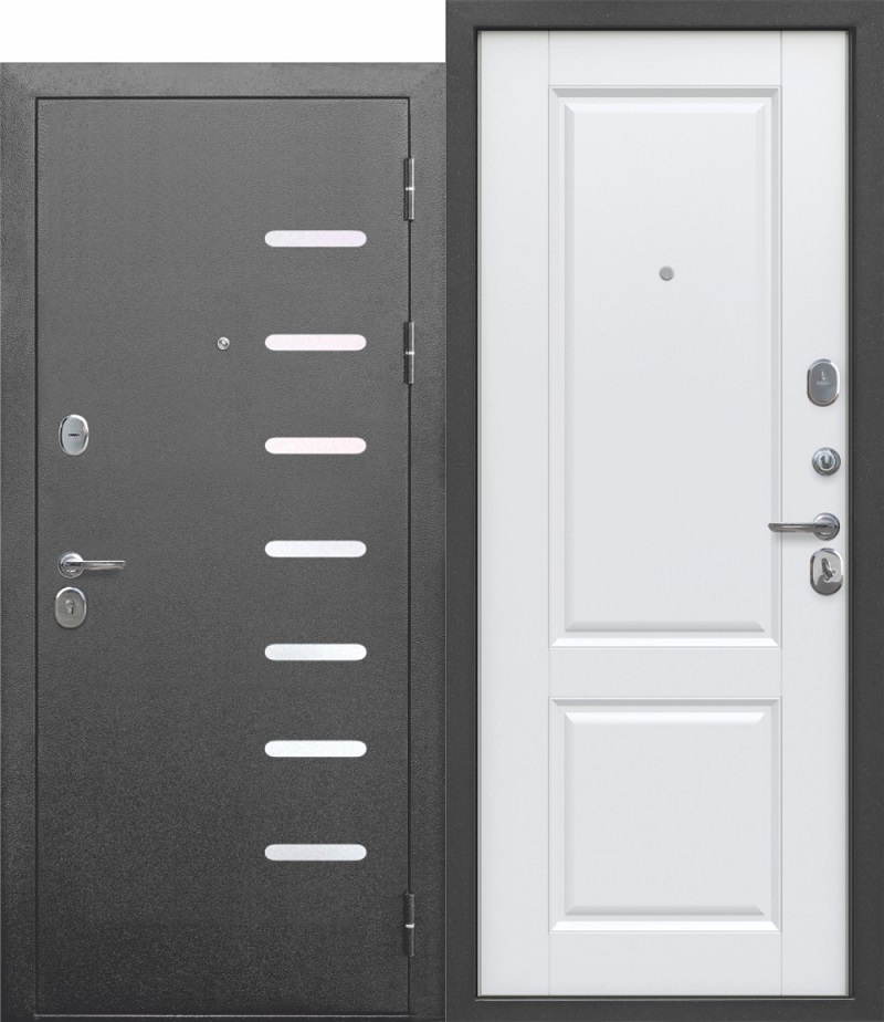 дверь стальная модель Дверь Феррони 9 см антик серебро Велюр белый софт