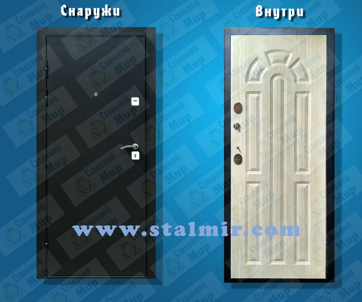 дверь стальная модель МеДверь Алтайская лиственница