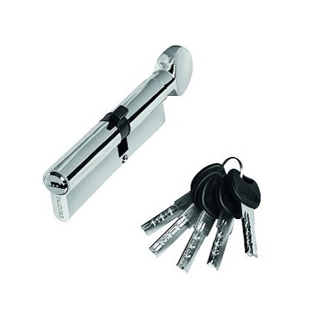  Цилиндр 100РС (55/45С) ключ/завертка,хром
