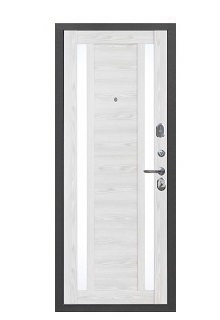Входная металлическая Дверь Феррони 9 см серебро-Ривьера айс