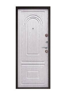 Входная дверь Флоренция 7.5см  Дикая вишня уличная/Сосна белая 