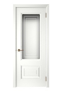 Межкомнатная дверь Скин-6 ДО Эмаль белая