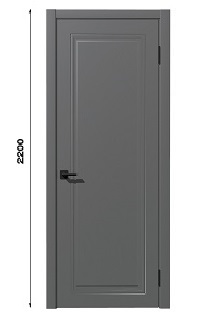 Межкомнатная дверь Тиль SOFT-TOUCH серый